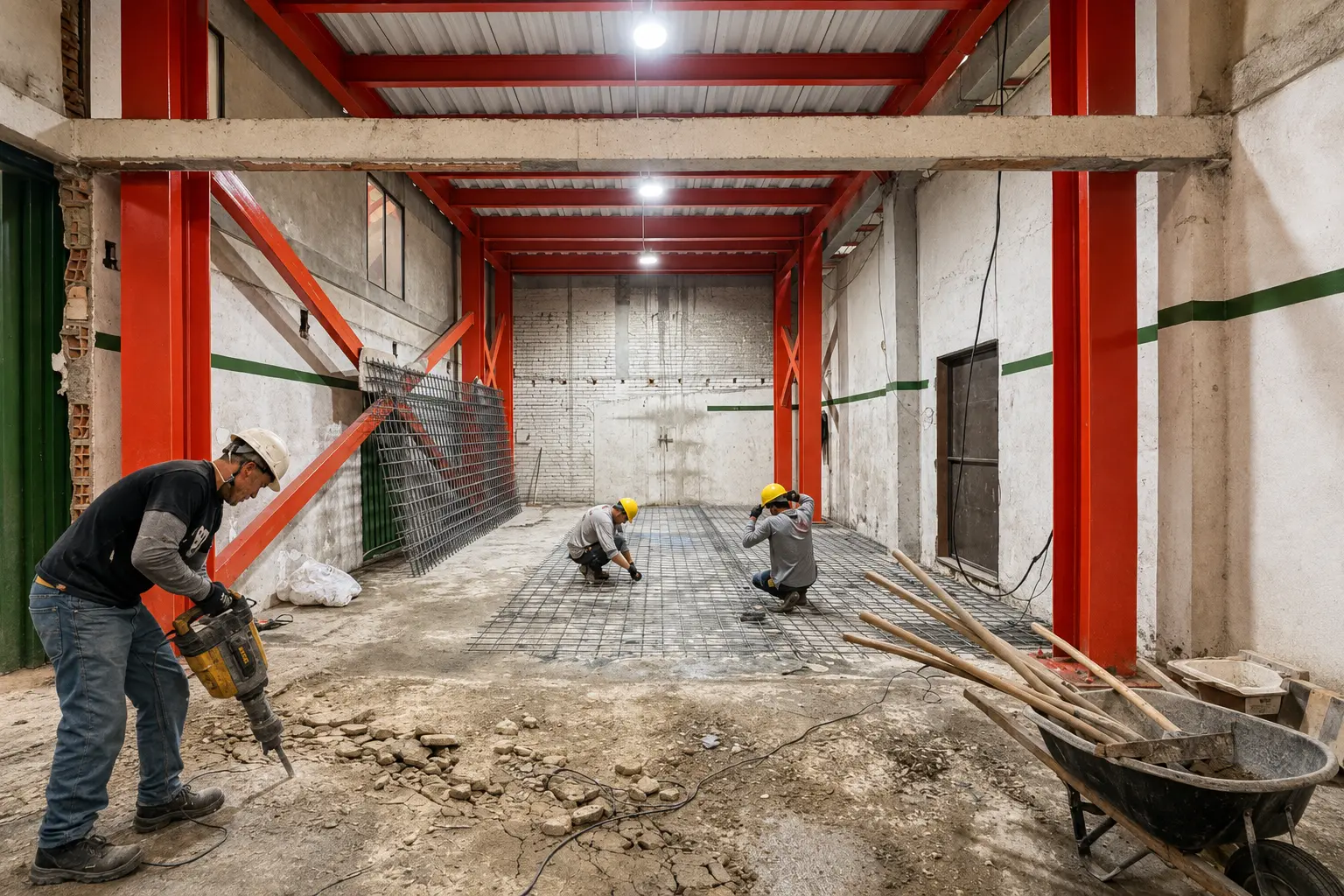 Obra civil y estructura — Acabados, realizado por DCS Ingeniería